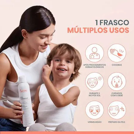 Kit Gel de Limpeza Facial + Creme Acelerador Avène + Protetor Solar Facial Com Cor Antioleosidade UV FPS70 + Eau Thermale Avène Água Termal - Imagem 8