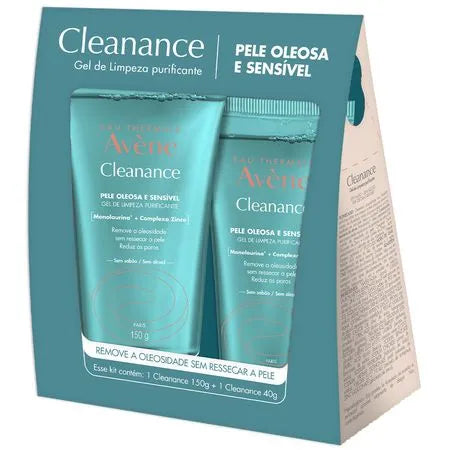 Avène Cleanance Kit – Gel de Limpeza Facial Purificante 150g + 40g Kit