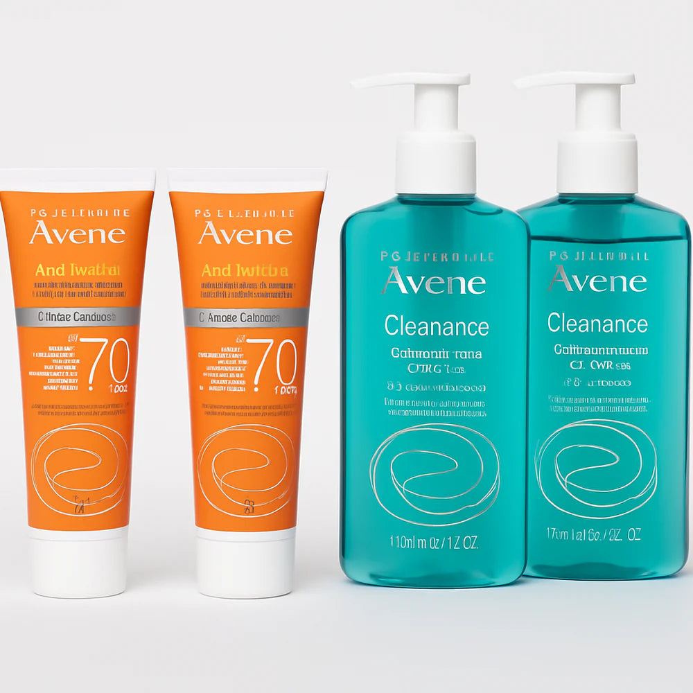 Kit Avène Cleanance 2 Unidades + Protetor Solar Clareador Mat Perfect FPS70 2 unidades