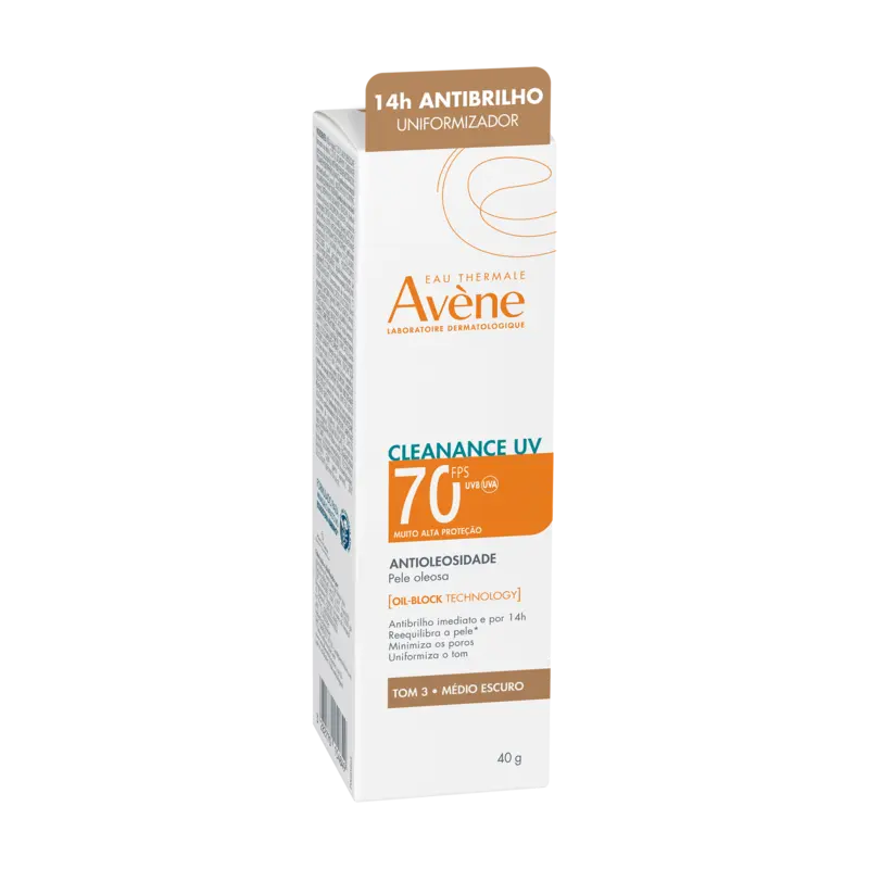 Proteção solar – Pele sensível Cleanance UV FPS70 Tom 3 – Médio escuro - Imagem 2