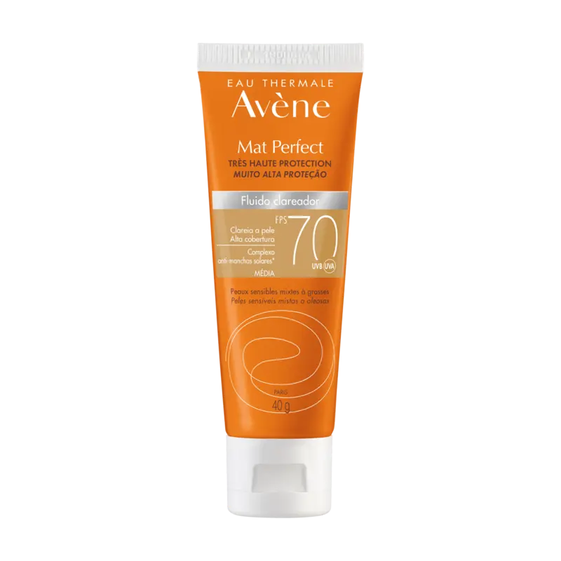 Proteção solar – Pele sensível Mat Perfect Clareador FPS 70 cor média - Imagem 2
