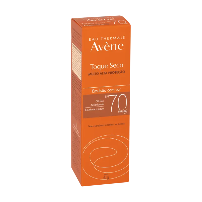 Proteção solar – Pele sensível Emulsão Toque Seco Com Cor FPS 70 - Imagem 2