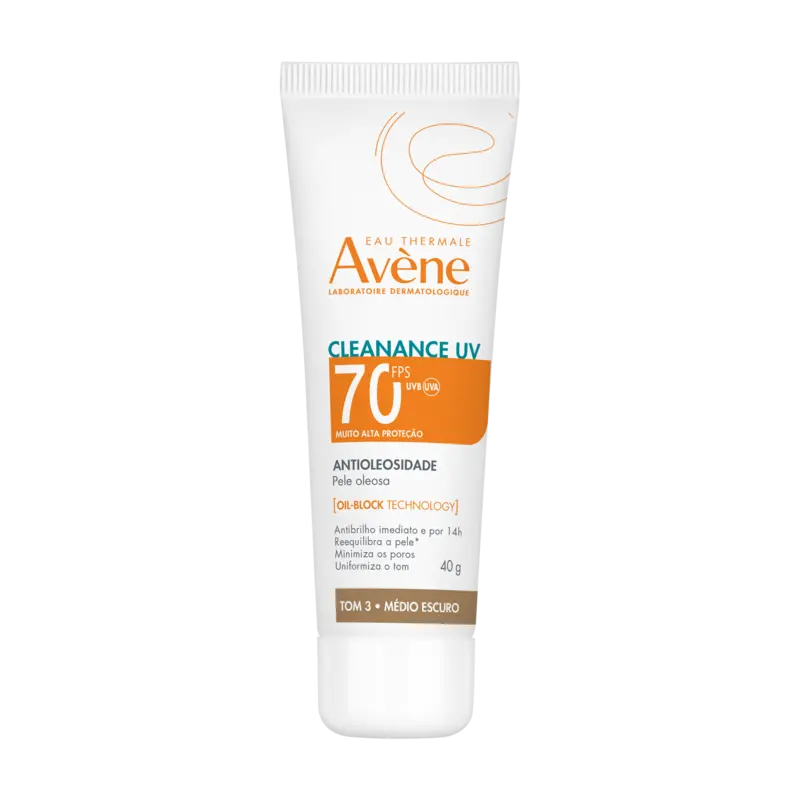 Proteção solar – Pele sensível Cleanance UV FPS70 Tom 3 – Médio escuro